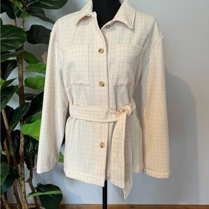 Liz Claiborne Cream Utility Jacket